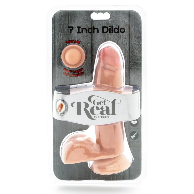SII REALE - DILDO A DOPPIA DENSITÀ 12 CM CON TESTICOLI NATURALI
