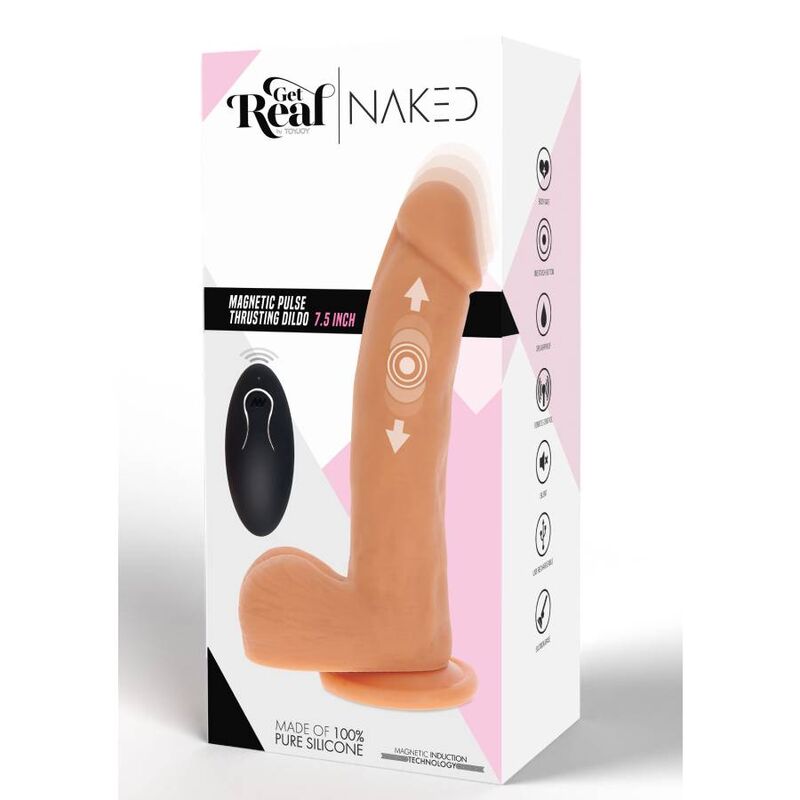 DIVENTA REALE - DILDO A SPINTA MAGNETICA PULSANTE NATURALE