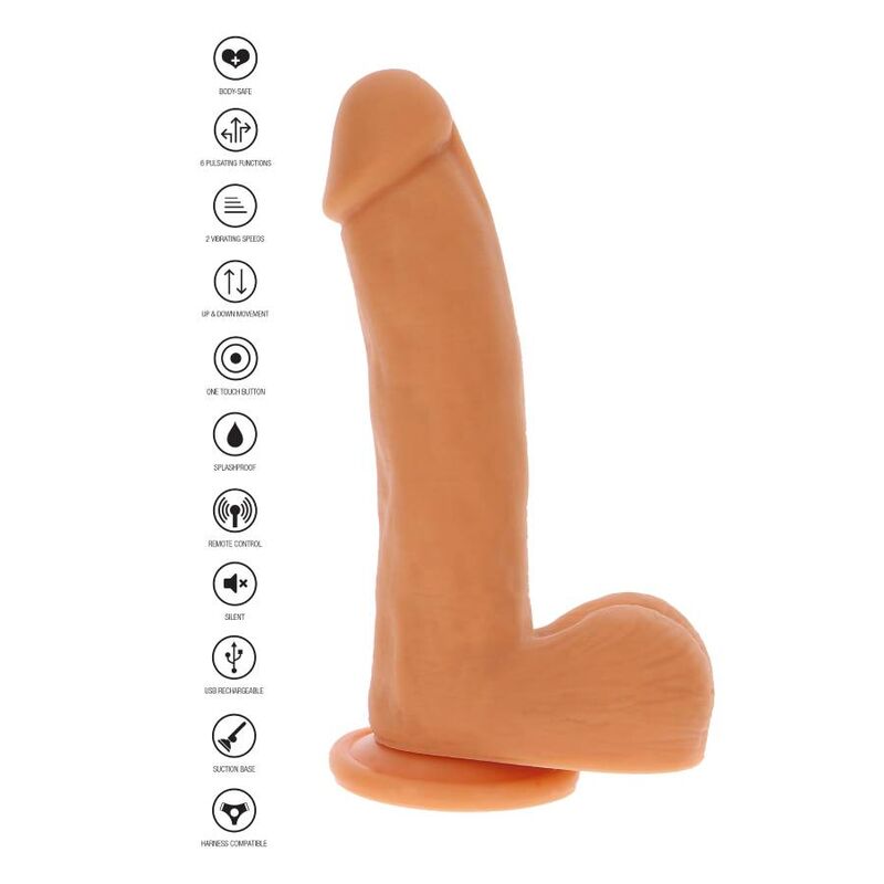 DIVENTA REALE - DILDO A SPINTA MAGNETICA PULSANTE NATURALE