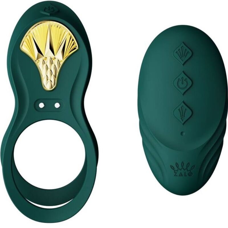 ZALO - BAYEK ANELLO VIBRANTE TELECOMANDO COPPIE VERDE