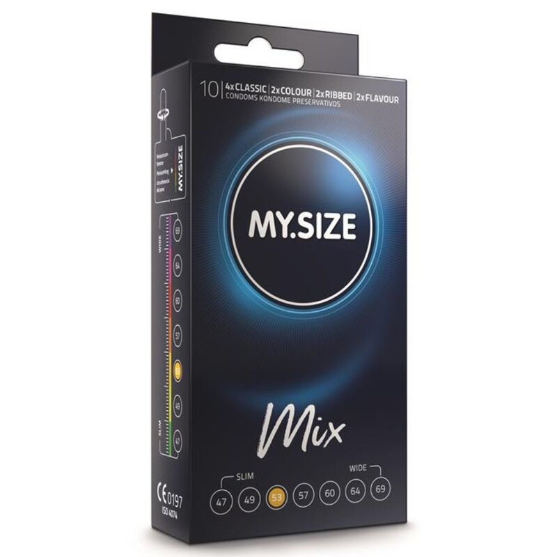 MY SIZE - PRESERVATIVI MISTI 53 MM 10 UNITÀ