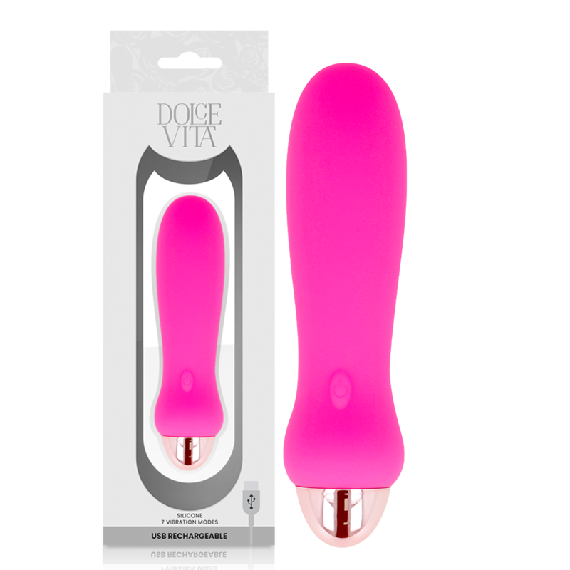 DOLCE VITA - VIBRATORE RICARICABILE PINK FIVE 7 VELOCITÀ