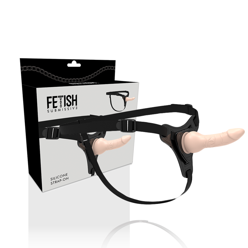 IMBRACATURA SOTTOMESSA FETISH - SILICONE REALISTICO CARNE 16CM