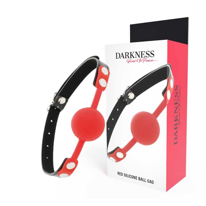 OSCURITÀ - BAVAGLIO IN SILICONE ROSSO