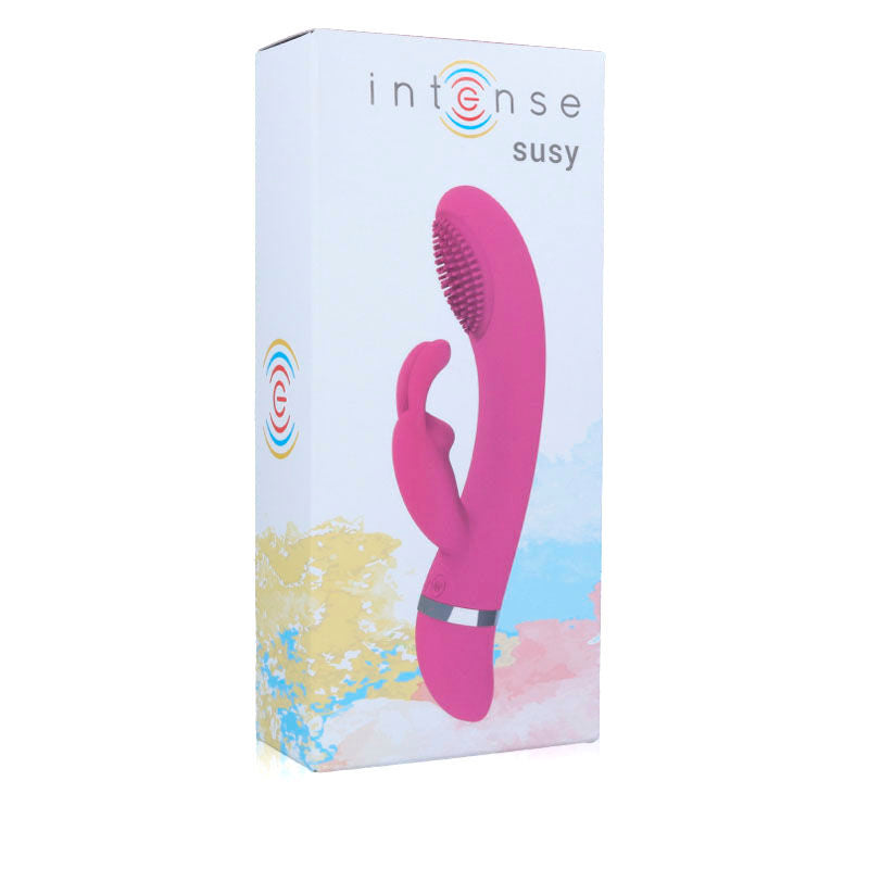 INTENSE - VIBRATORE OSCILLANTE RABBIT IN SILICONE ROSA SUSY