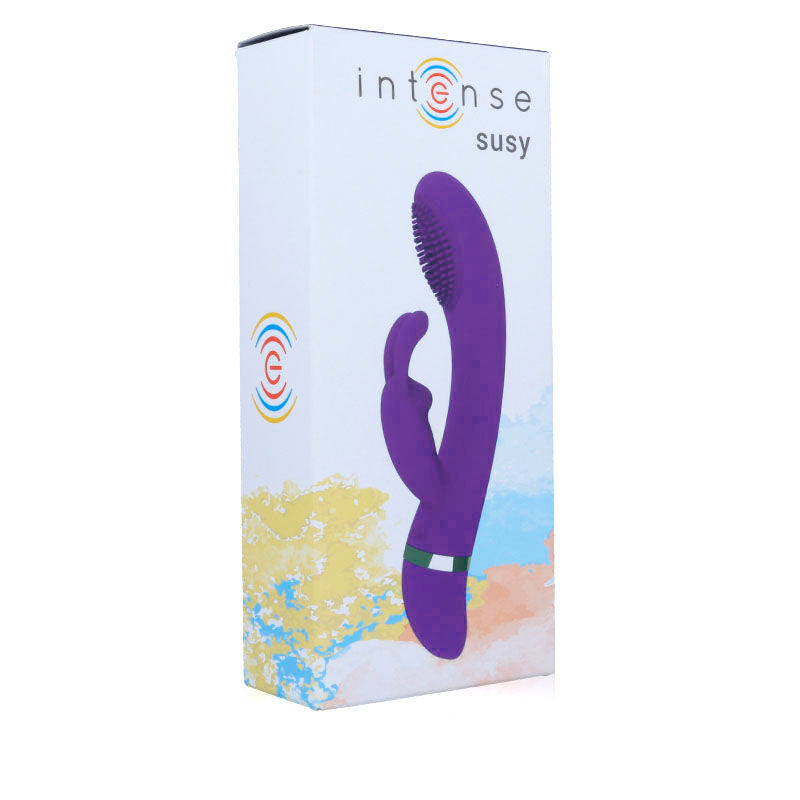 INTENSE - VIBRATORE OSCILLANTE IN SILICONE LILLA SUSY CONIGLIO