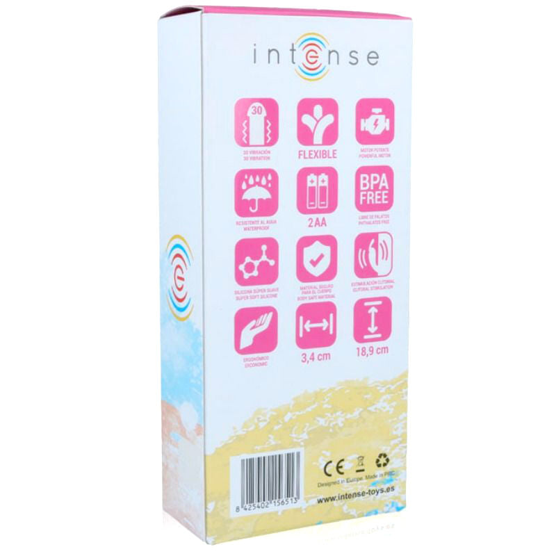 INTENSO - VIBRATORE DI LUSSO IN SILICONE ROSA HILARI