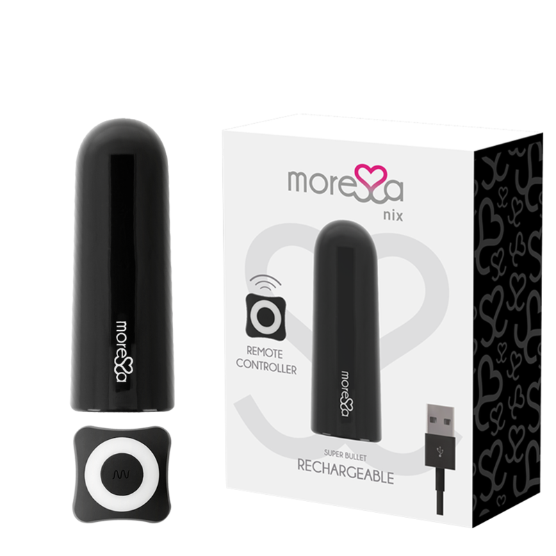 MORESSA - NIX POTENTE VIBRATORE MULTI-GIOCO CON TELECOMANDO NERO