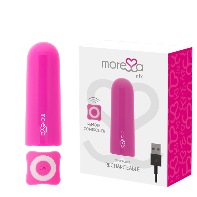 MORESSA - NIX POTENTE VIBRATORE MULTIGIOCO TELECOMANDO ROSA