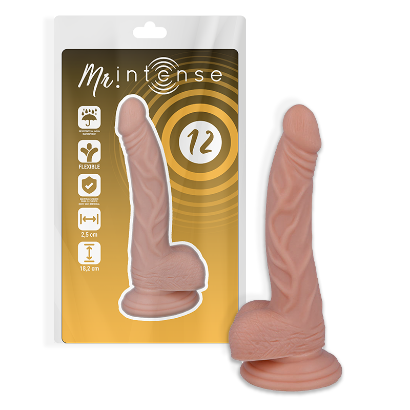 MR INTENSE - 12 PENI REALISTICI 18,2 CM -O- 2,5 CM