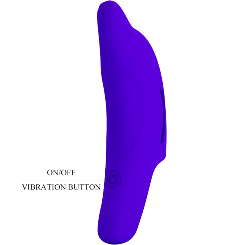 PRETTY LOVE - DELPHINI POTENTE STIMOLATORE PER DITA BLU SCURO