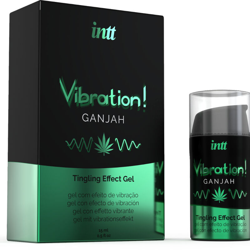 INTT - GEL LIQUIDO VIBRATORE LIQUIDO ALLA CANNABIS POTENTE STIMOLANTE INTIMO 15ML