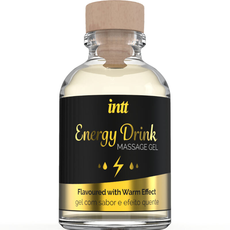 MASSAGGIO INTT E SESSO ORALE - Gel da massaggio al gusto di bevanda energetica ed effetto riscaldante
