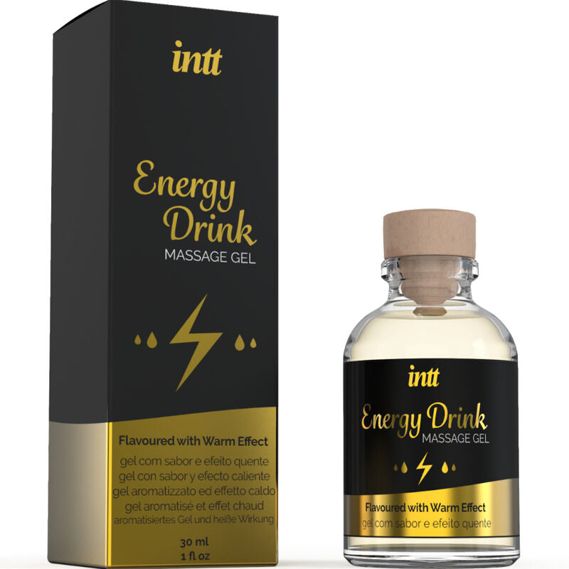MASSAGGIO INTT E SESSO ORALE - Gel da massaggio al gusto di bevanda energetica ed effetto riscaldante
