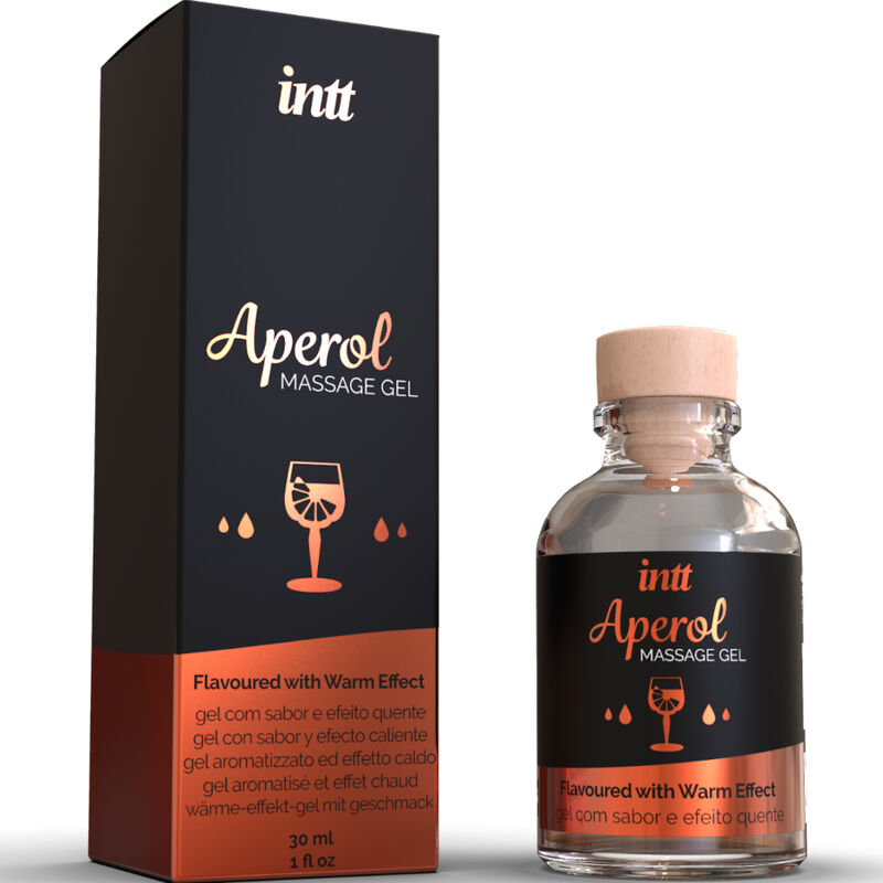 MASSAGGIO INTT E SESSO ORALE - GEL DA MASSAGGIO APEROL EFFETTO CALORE INTENSO