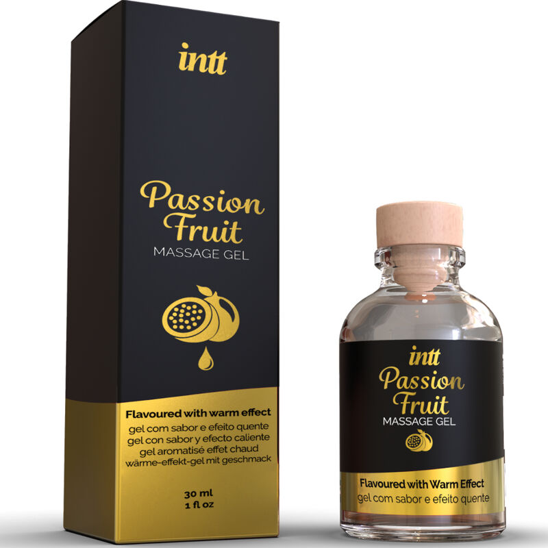 MASSAGGIO INTT E SESSO ORALE - GEL DA MASSAGGIO AL GUSTO DI FRUTTO DELLA PASSIONE CON EFFETTO RISCALDANTE