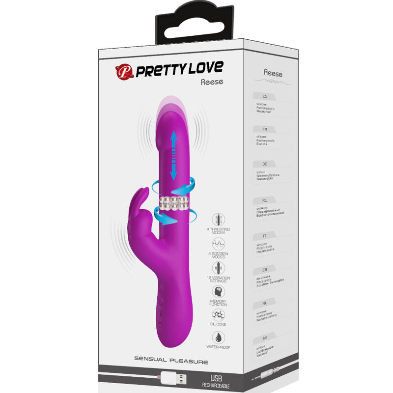 PRETTY LOVE - VIBRATORE REESE'S CON ROTAZIONE VIOLA