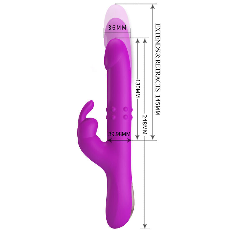 PRETTY LOVE - VIBRATORE REESE'S CON ROTAZIONE VIOLA