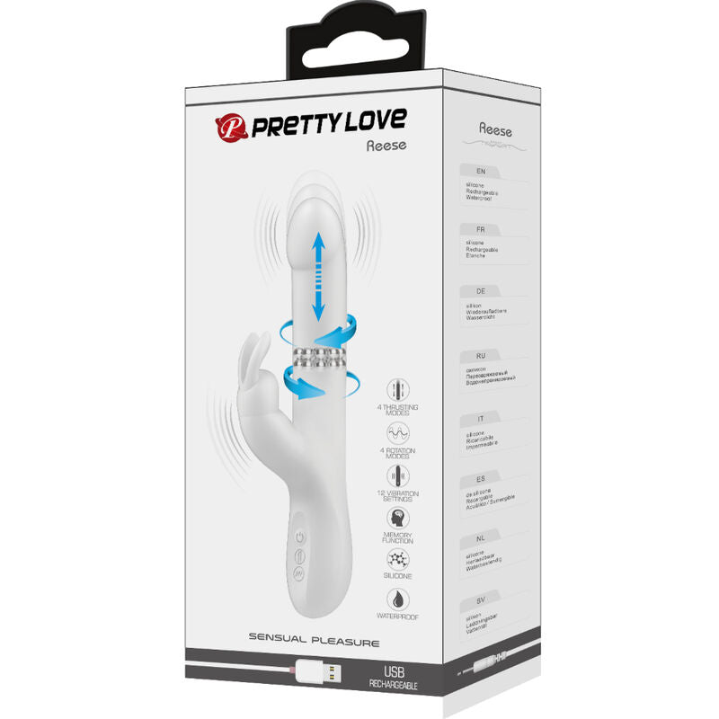 PRETTY LOVE - VIBRATORE ROTANTE SILVER DI REESE