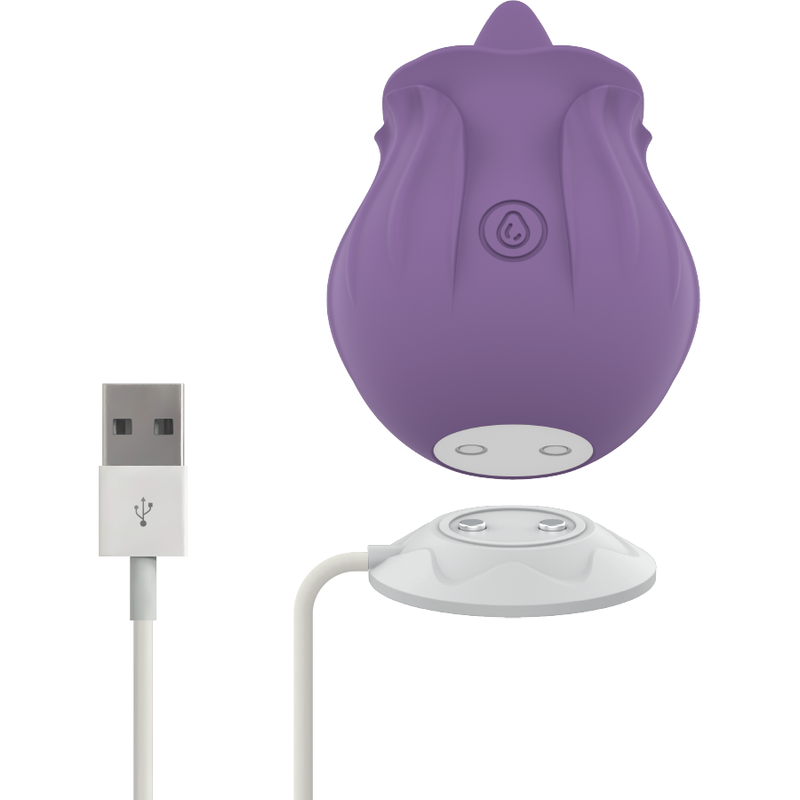 INTENSE - STIMOLATORE LINGUALE BASE MAGNETICA VIOLA