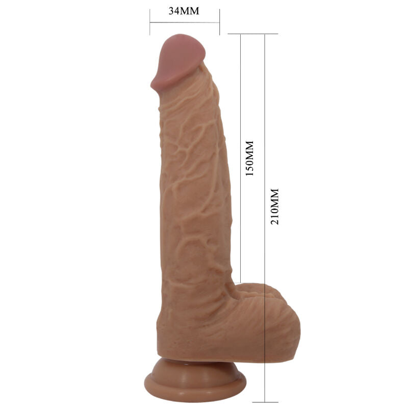 PRETTY LOVE - JONATHAN DILDO IN SILICONE 3 VIBRAZIONI + 3 MISURE DI INSERIMENTO TELECOMANDO 21 CM