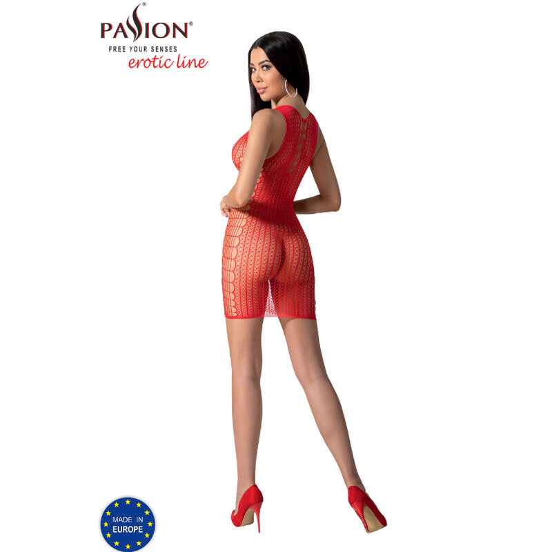PASSION - BS097 BODYSTOCKING BLANCO TALLA UNICA