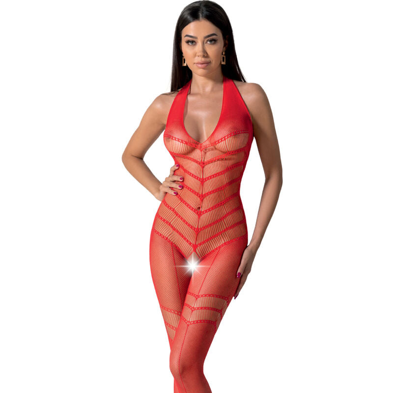 PASSION - BS100 BODYSTOCKING BLANCO TALLA UNICA
