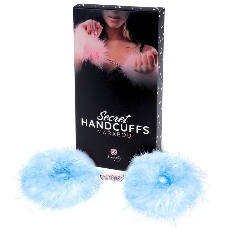 SECRETPLAY - MANETTE BLU MARABOU