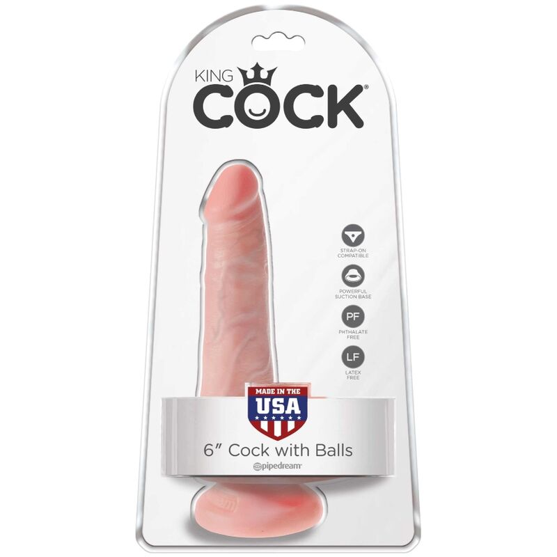 KING COCK - PENE REALISTICO CON TESTICOLI 13,5 CM NATURALE