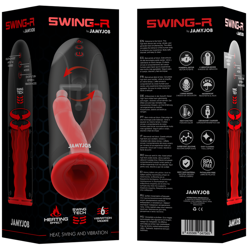 JAMYJOB - SWING-R MASTURBATORE CON CALORE, OSCILLAZIONE E VIBRAZIONE