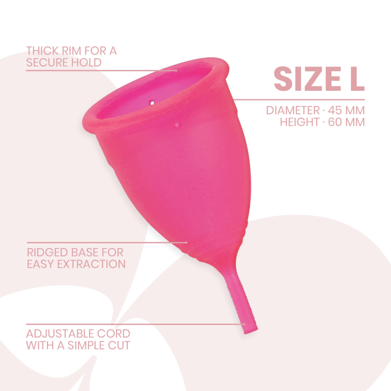 INTIMICHIC - COPPA MESTRUALE MEDICA IN SILICONE - TAGLIA L