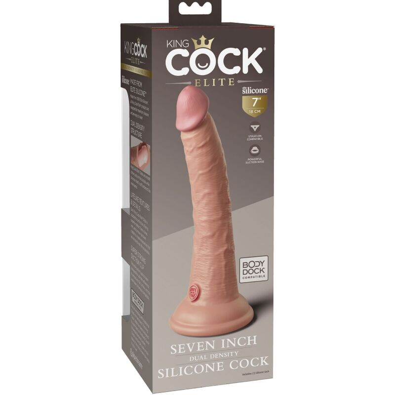 KING COCK - DILDO REALISTICO IN SILICONE ELITE 17,8 CM