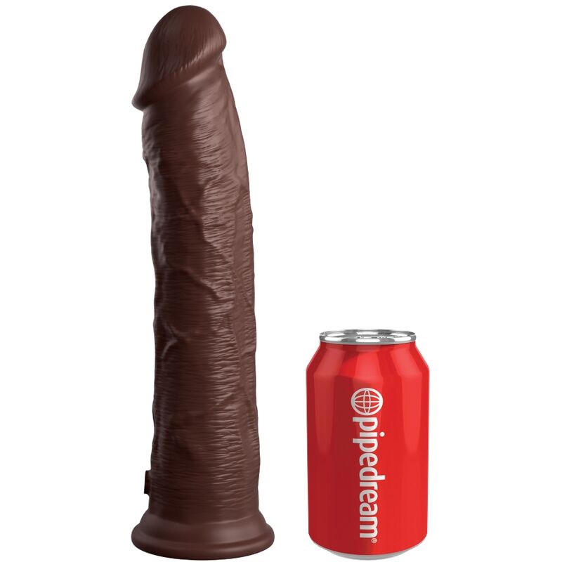 KING COCK - DILDO REALISTICO IN SILICONE ELITE 28 CM MARRONE
