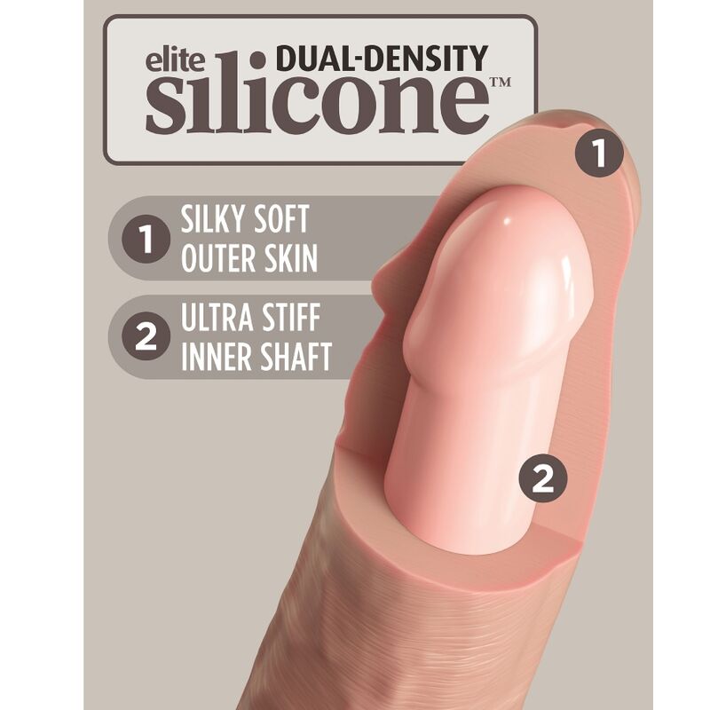 KING COCK - IMBRACATURA REGOLABILE ELITE PER PRINCIPIANTI CON DILDO DA 15,2 CM