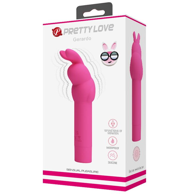 PRETTY LOVE - VIBRATORE CONIGLIETTO IN SILICONE GERARDO FUSCHIA