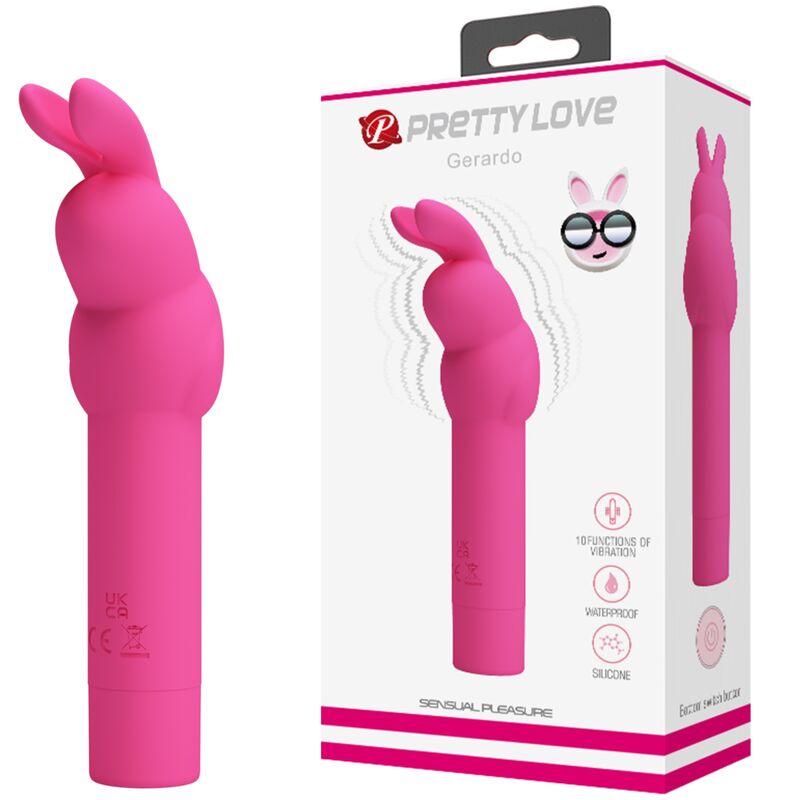 PRETTY LOVE - VIBRATORE CONIGLIETTO IN SILICONE GERARDO FUSCHIA
