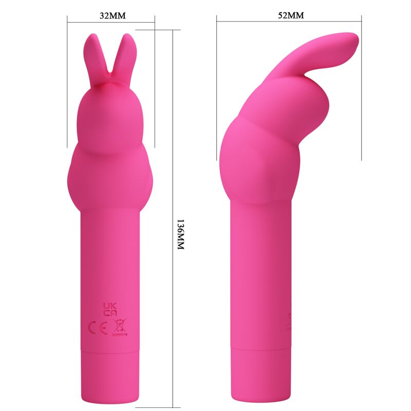PRETTY LOVE - VIBRATORE CONIGLIETTO IN SILICONE GERARDO FUSCHIA