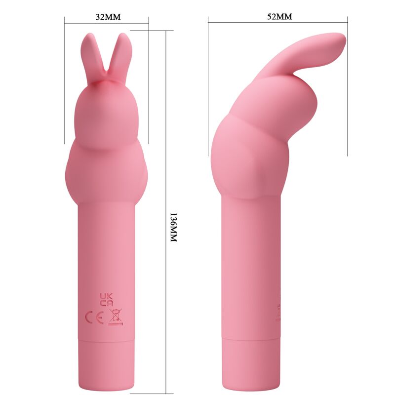 PRETTY LOVE - VIBRATORE ROSA IN SILICONE A FORMA DI CONIGLIO GERARDO