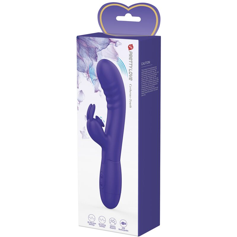 PRETTY LOVE - VIBRATORE CONIGLIO VIOLA CERBERUS YOUTH