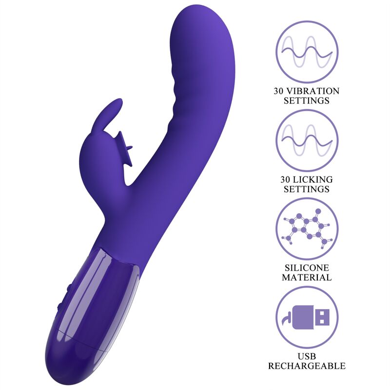 PRETTY LOVE - VIBRATORE CONIGLIO VIOLA CERBERUS YOUTH