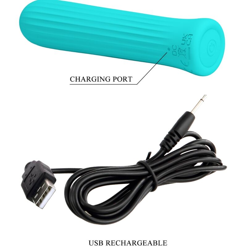PRETTY LOVE - BLANCHE BLUE VIBRATORE STIMOLATORE