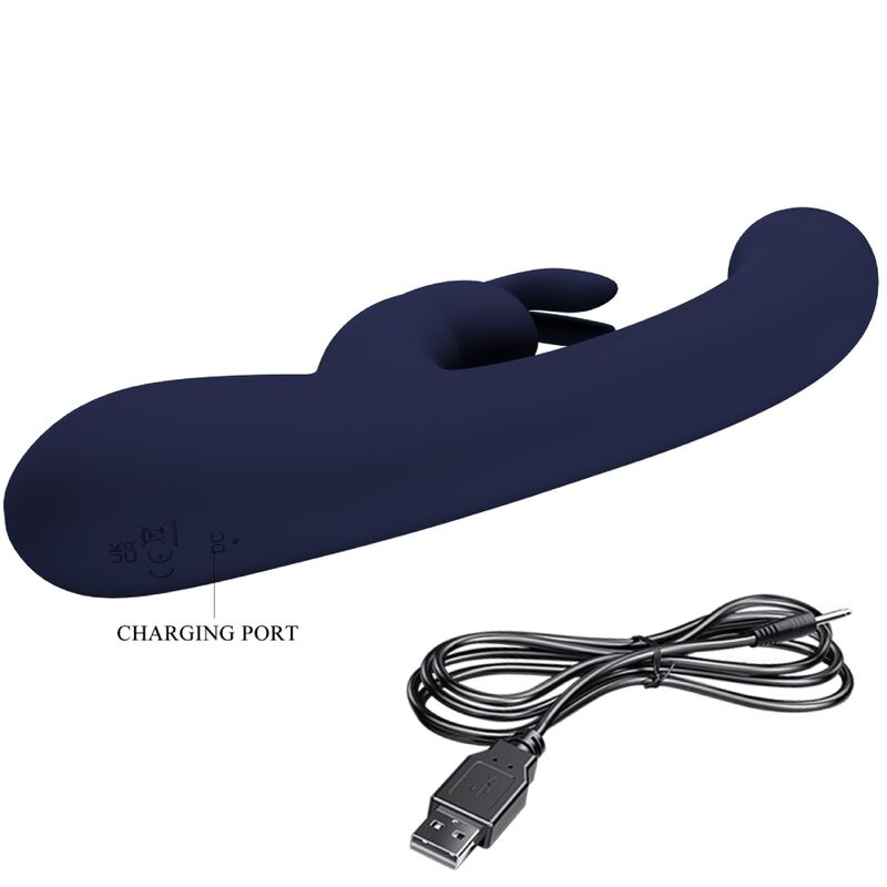 PRETTY LOVE - VIBRATORE CONIGLIO BLU E PUNTO G LAMAR