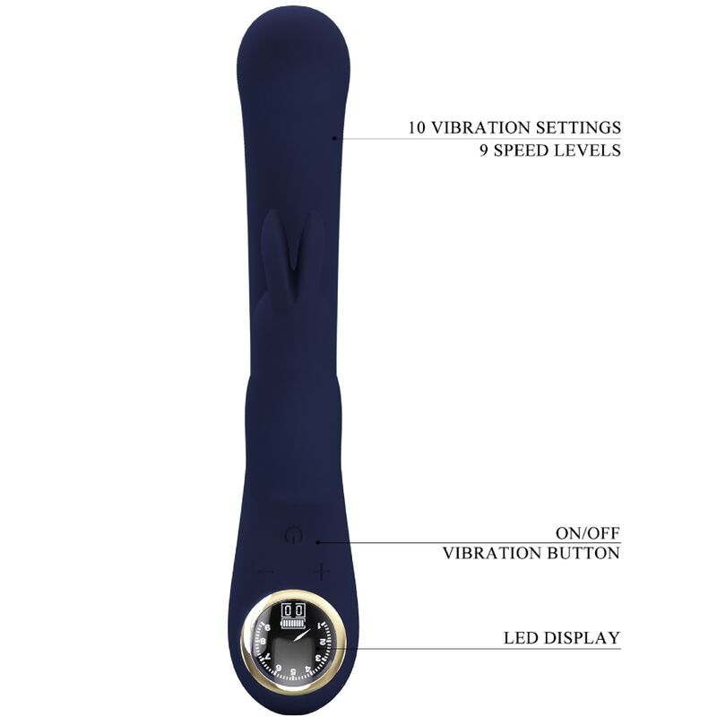 PRETTY LOVE - VIBRATORE CONIGLIO BLU E PUNTO G LAMAR