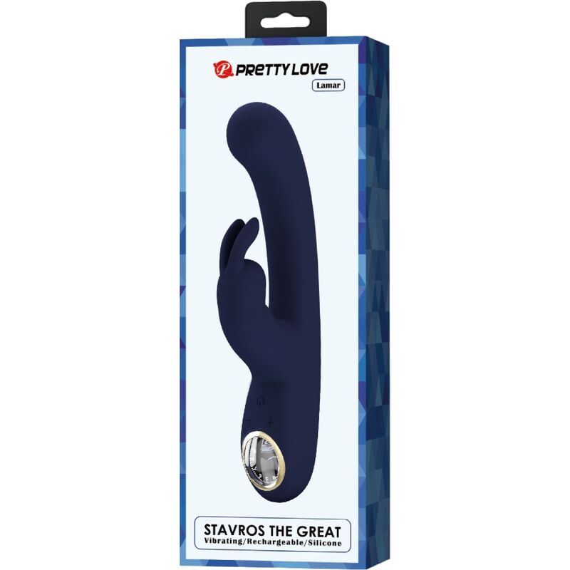 PRETTY LOVE - VIBRATORE CONIGLIO BLU E PUNTO G LAMAR