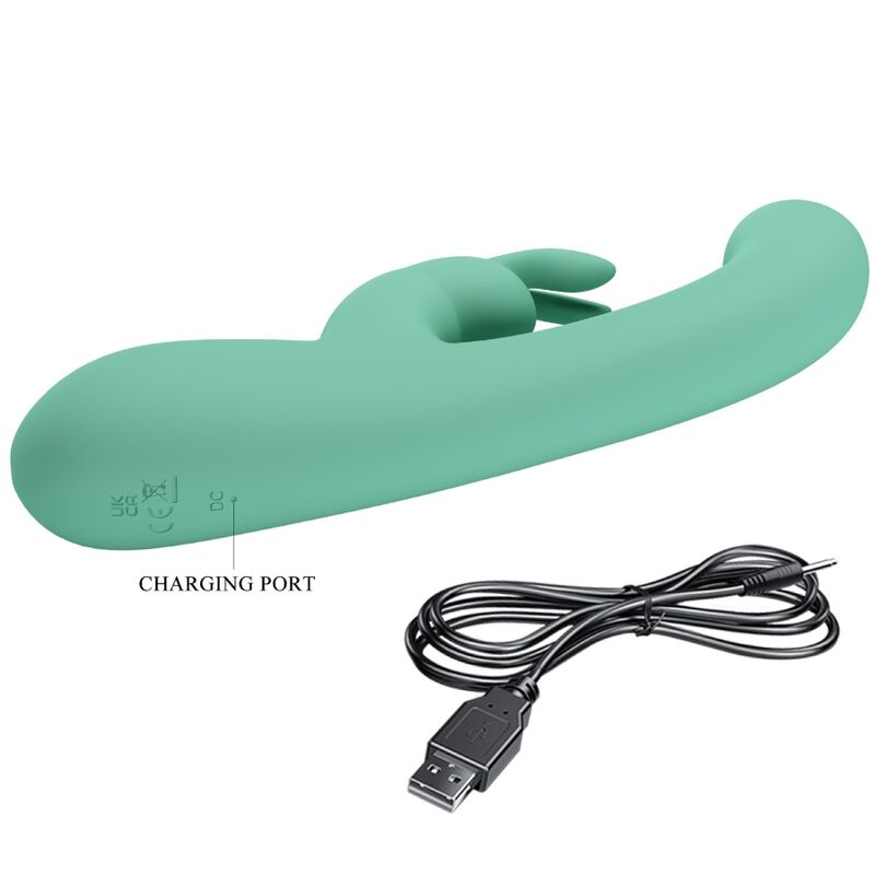 PRETTY LOVE - VIBRATORE CONIGLIO VERDE E PUNTO G LAMAR