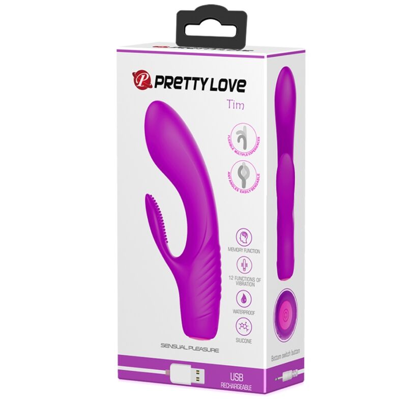 PRETTY LOVE - VIBRATORE VIOLA RICARICABILE TIM