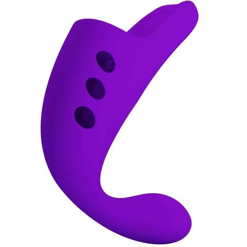 PRETTY LOVE - VIBRATORE RICARICABILE DA DITO VIOLA GORGON