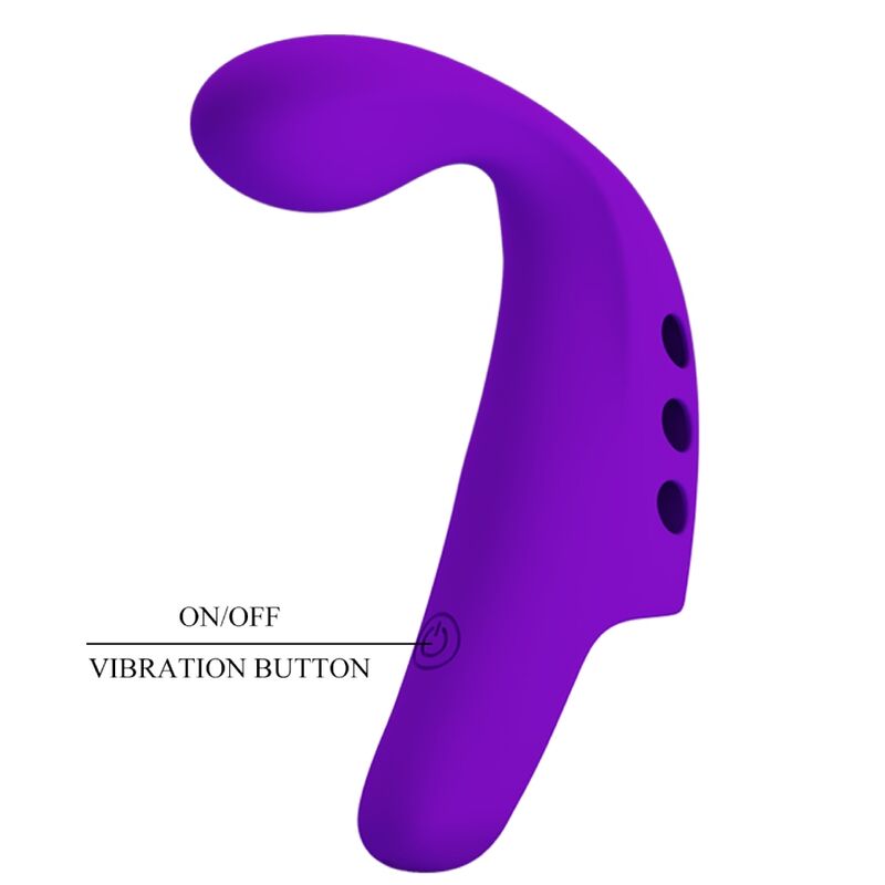 PRETTY LOVE - VIBRATORE RICARICABILE DA DITO VIOLA GORGON