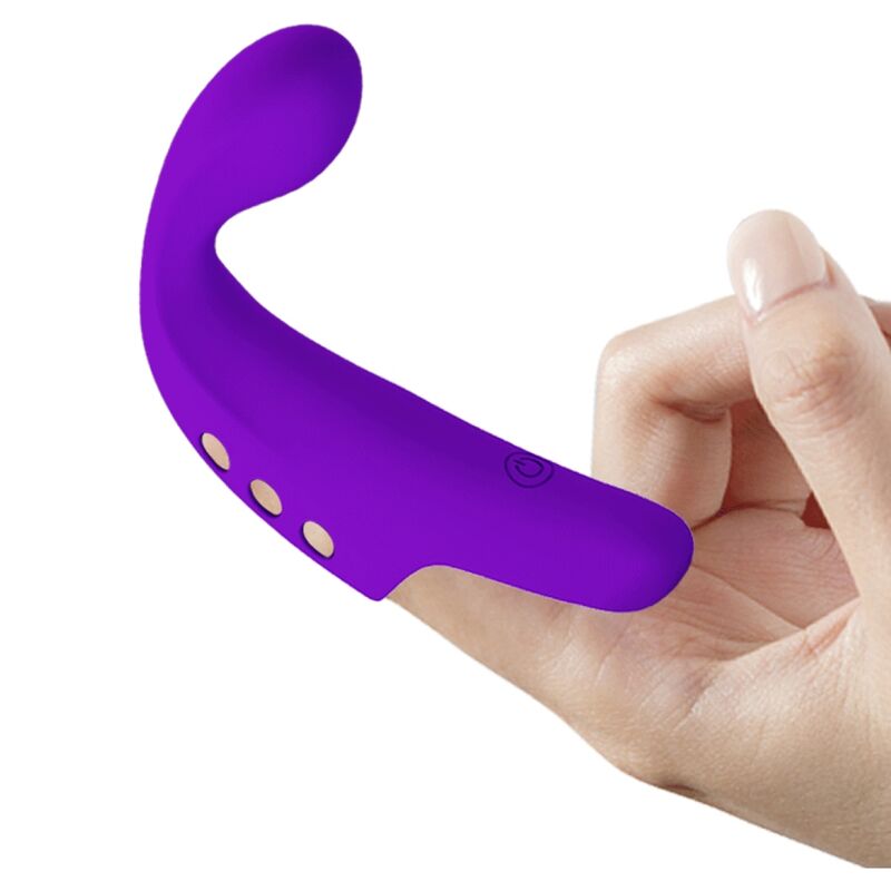 PRETTY LOVE - VIBRATORE RICARICABILE DA DITO VIOLA GORGON