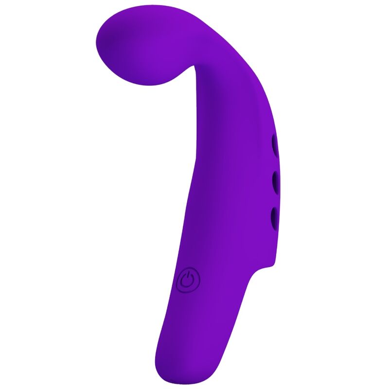 PRETTY LOVE - VIBRATORE RICARICABILE DA DITO VIOLA GORGON